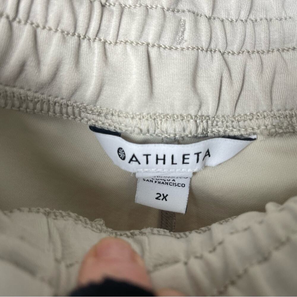 Athleta Cream Straight Leg Pants - Picture 5 of 6